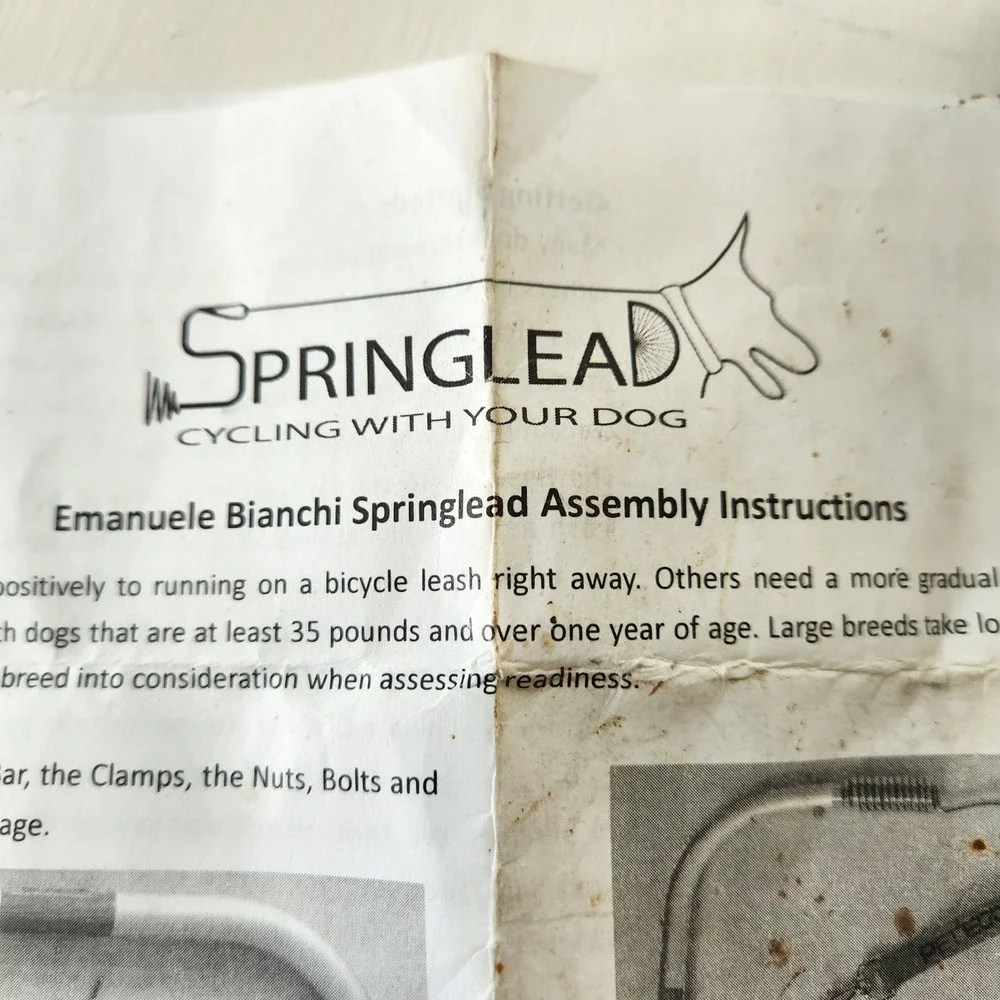 Springlead Emanuele Bianchi‎ Bike Dog Leash Mount with Spring Assembly - Picture 3 of 4